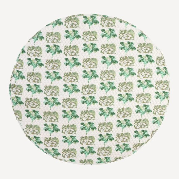 NWT Kate Quinn Magnolia Quilted Play Mat Floral - Picture 3 of 3